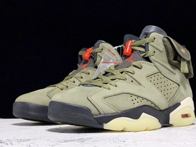 Kicked Out Shoe Store Scott Air Jordan Travis Olive CN1084-200 x Medium 6 0813